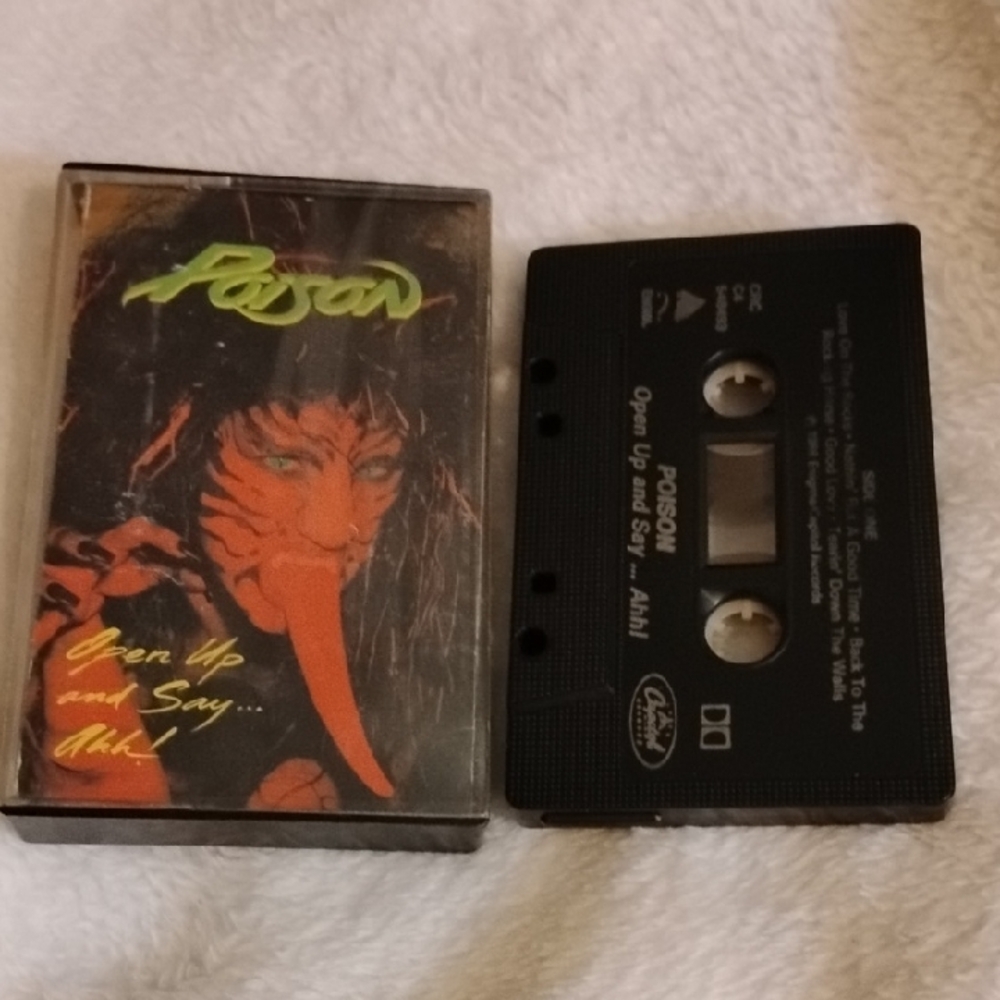 Poison Open Up and Say...Ahh! Cassette Tape
